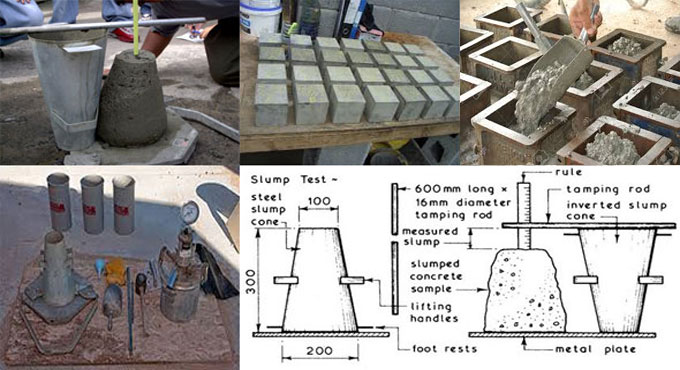 Certain helpful examinations for verifying the concrete quality