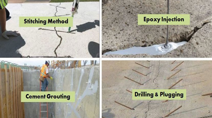 Methods to Repair Cracks in Concrete