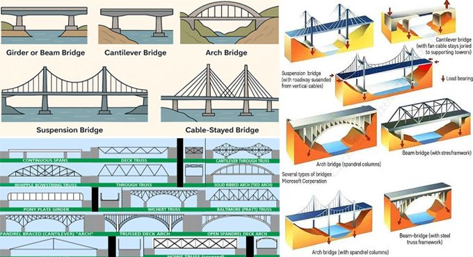 Detailed Understanding of the Parts and Types of the Bridge Structure