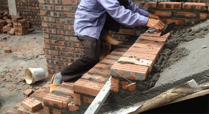 How To Build Brick Stair | Laying Out Brick Steps