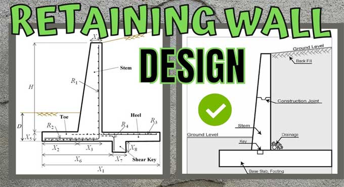 Retaining Wall Design - Analysis of Concrete Retaining Walls